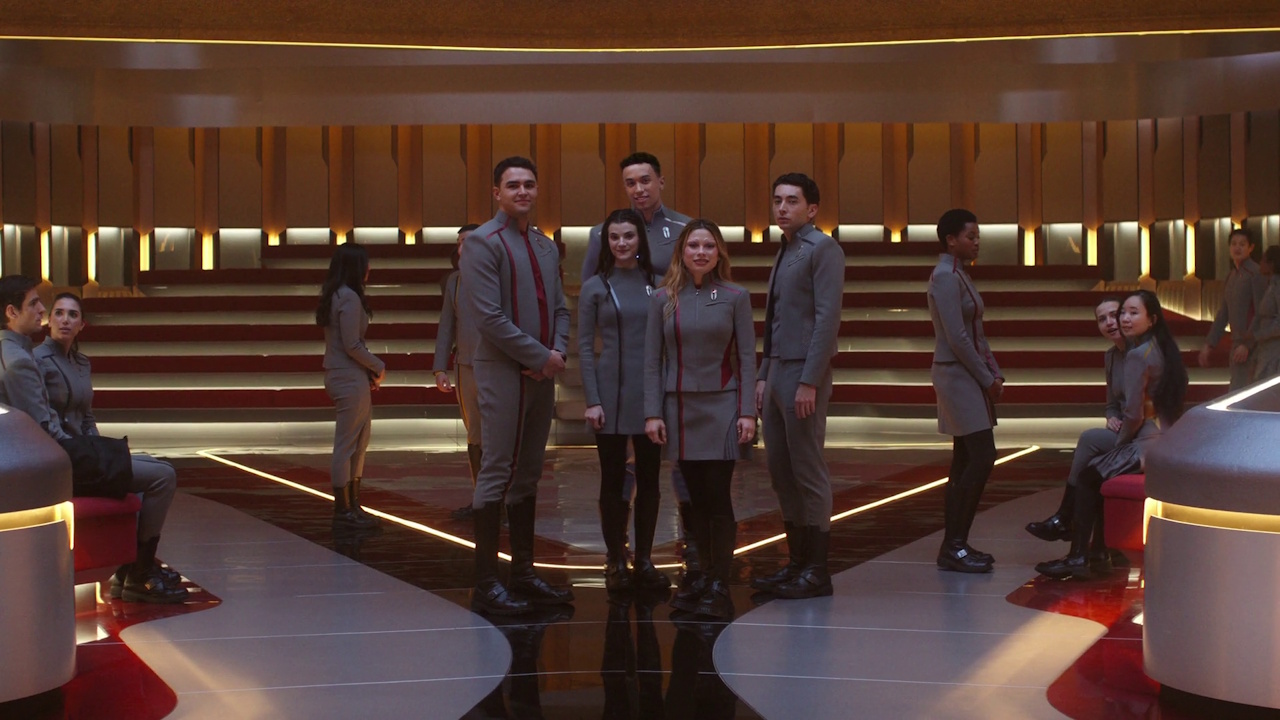 Still frame from The Life of the Stars showing cadets