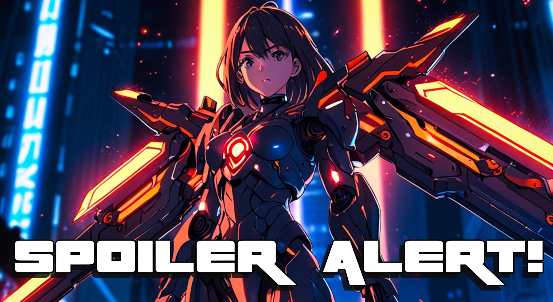 An anime-themed spoiler warning.