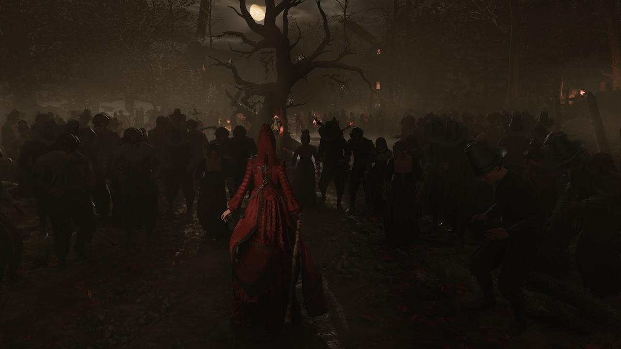 Screenshot from the demo version of 1666: Amsterdam showing the player arriving at a coven