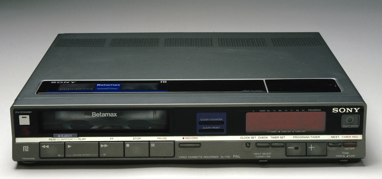 Stock photo of a Sony Betamax recorder