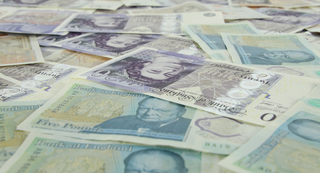 Stock photo of cash (pounds sterling)