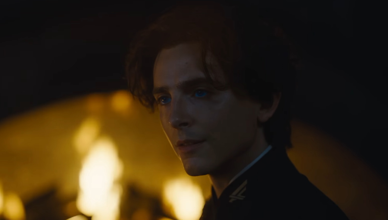 Still frame from the Dune Part 3 trailer showing Paul