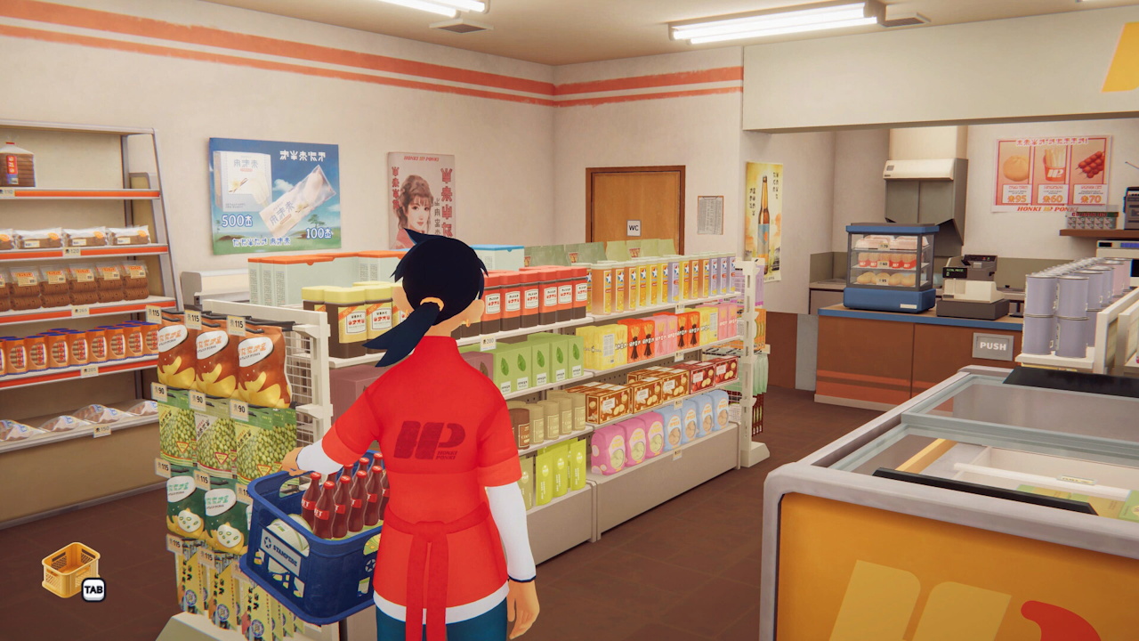 Promo screenshot for inKonbini: One Store, Many Stories showing the player character