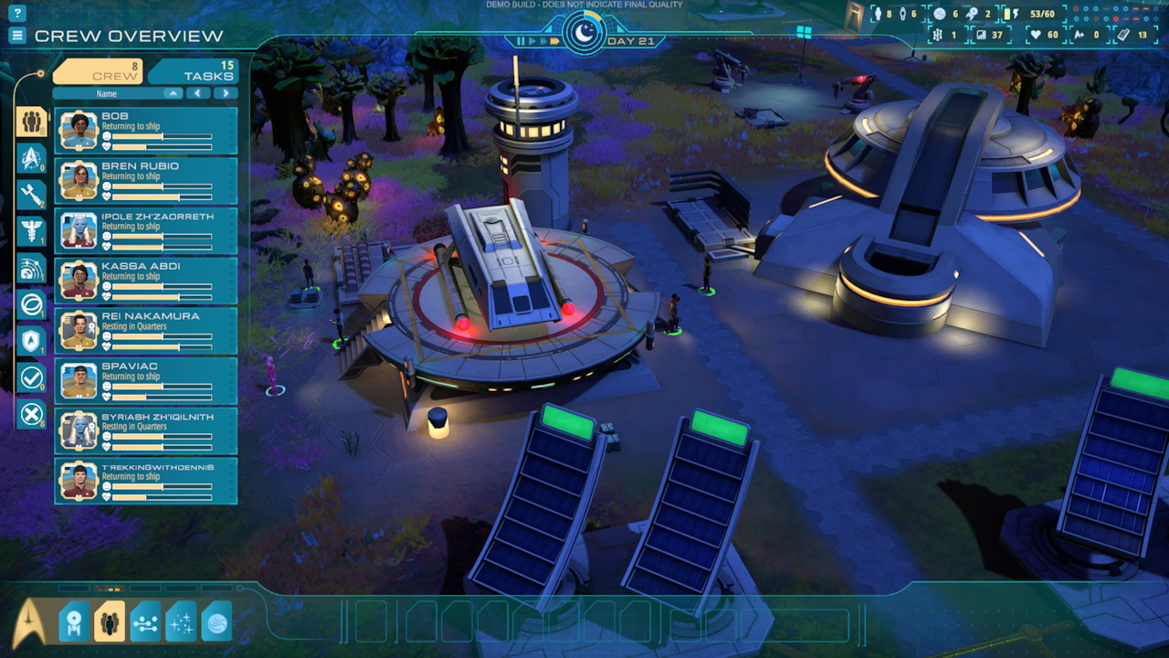 Still frame from the Star Trek Outposts Unknown demo showing a bug