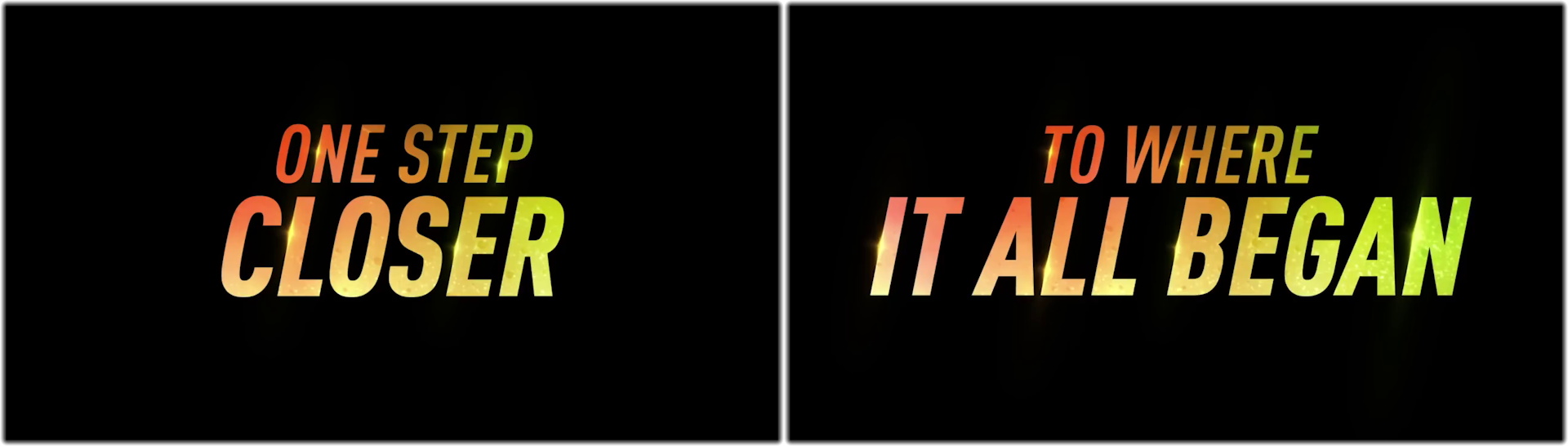 Pair of still frames from the Star Trek SNW S4 trailer showing the tagline