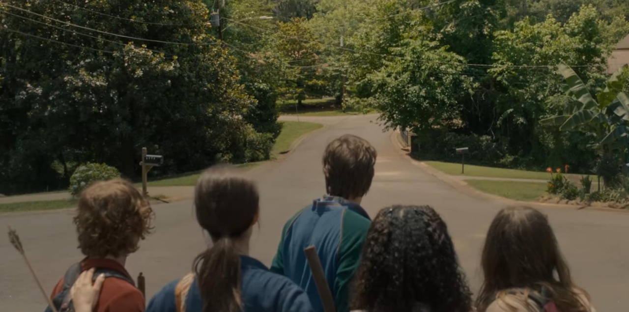 Cropped still frame from The End of Oak Street trailer