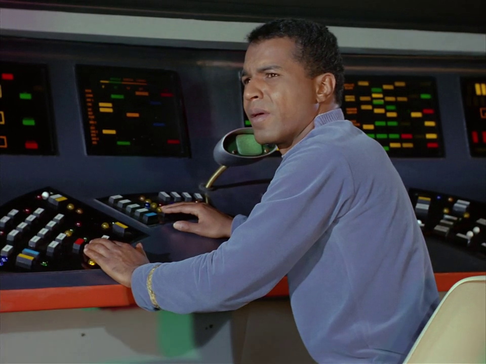 Still frame from Star Trek TOS showing Alden
