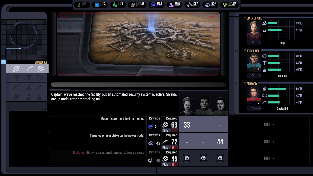 Screenshot from Across The Unknown showing an away mission