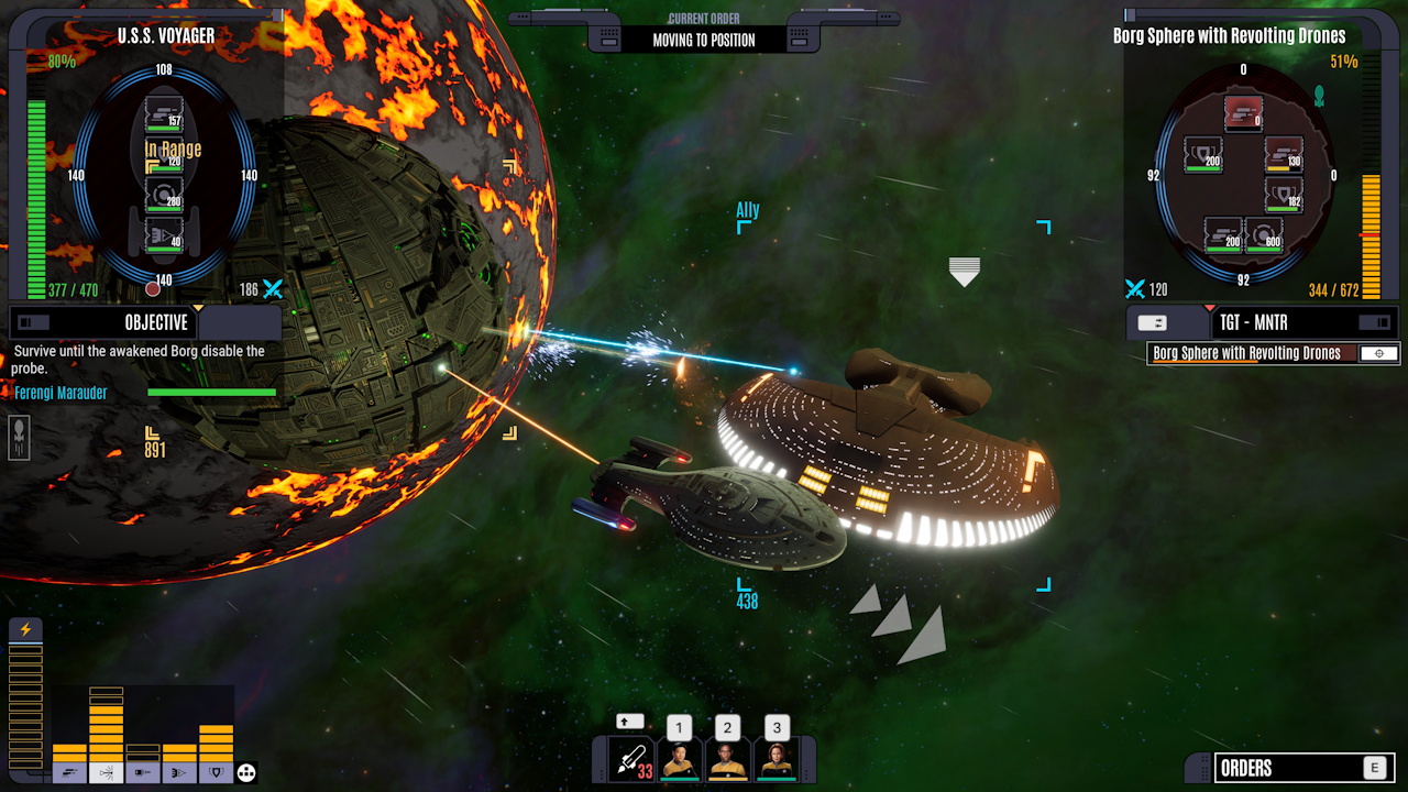 Screenshot from Across The Unknown showing combat with an ally