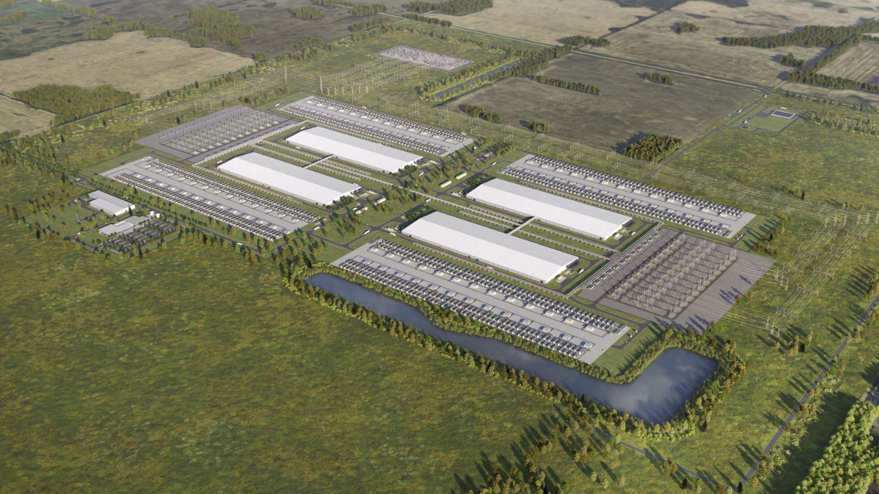 Mock-up of an A.I. datacentre