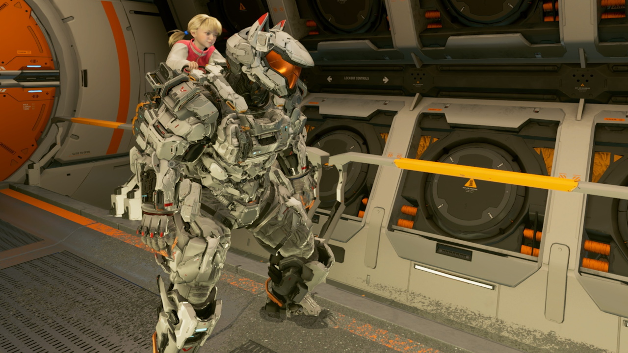 Screenshot of Pragmata showing Hugh and Diana