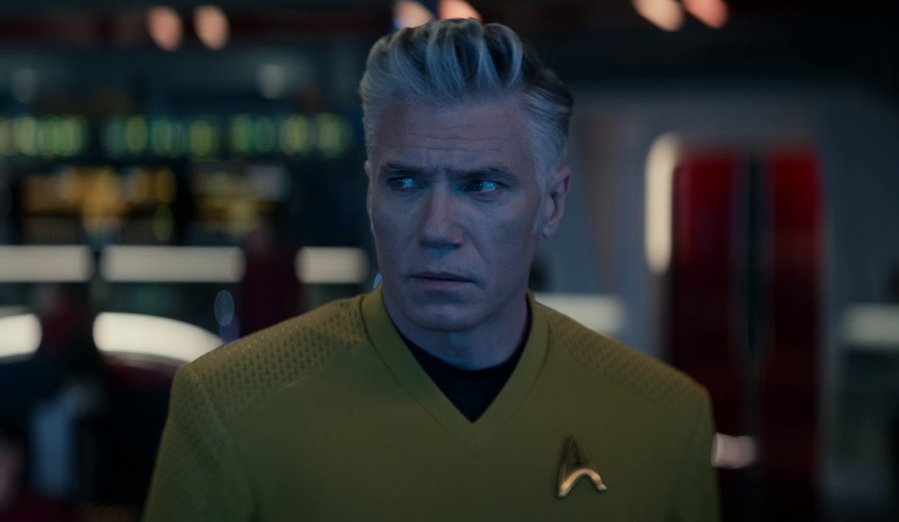 Still frame from Strange New Worlds 4x01 showing Pike