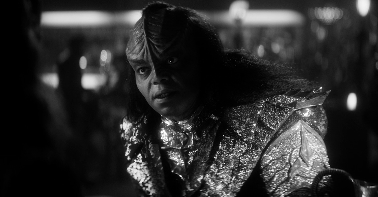 Still frame from Star Trek SNW 4x04 showing Kor