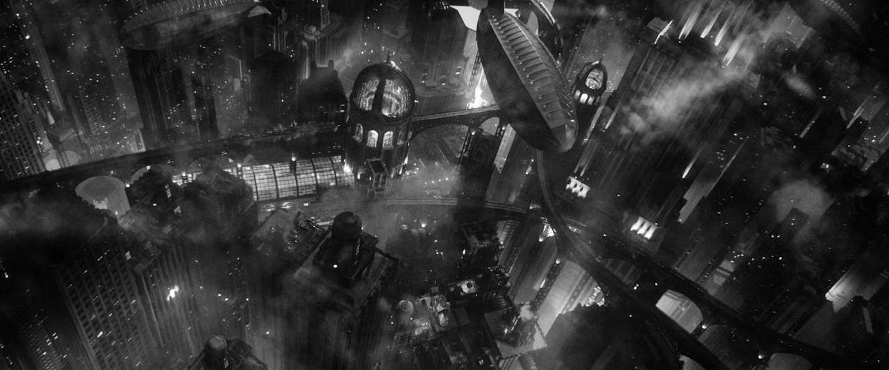 Still frame from Star Trek SNW 4x04 showing the city from above
