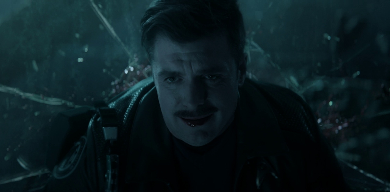 Still frame from Star Trek SNW 4x02 showing "Sam's" death