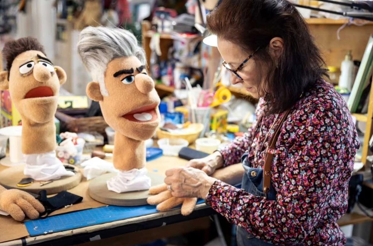 Behind-the-scenes photo from Star Trek SNW 4x05 showing the puppet shop