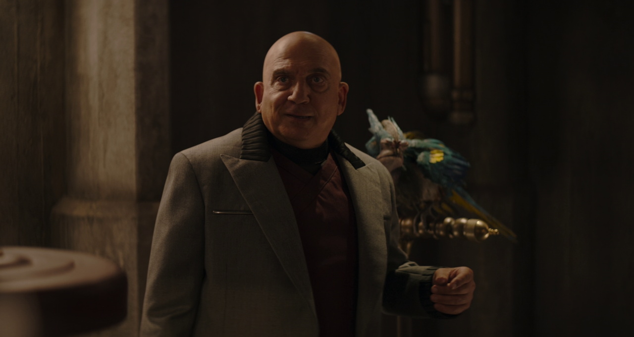 Still frame from The Mandalorian and Grogu (2026) showing Janu