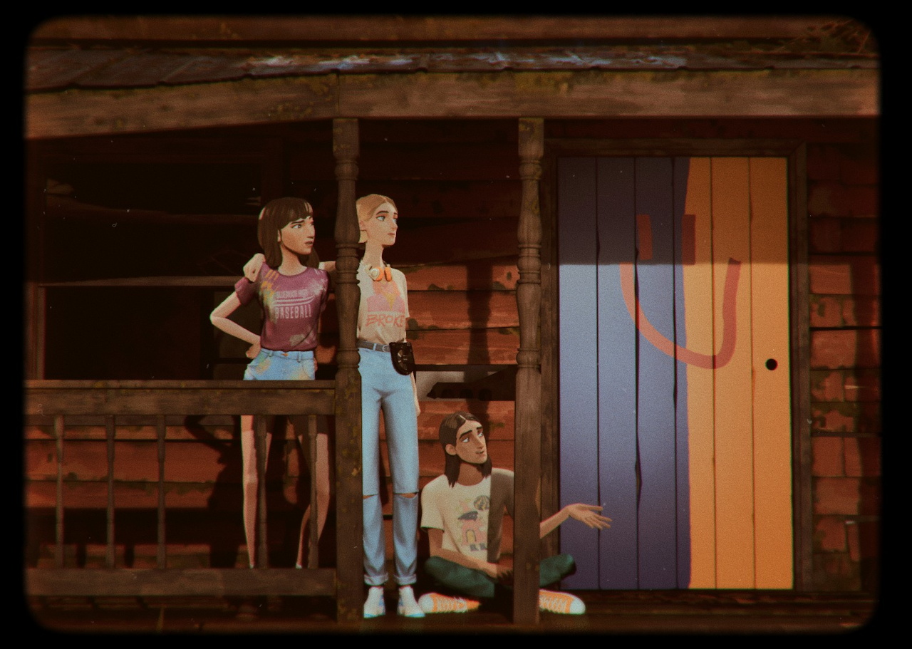 Screenshot of Mixtape (2026) showing the painted door