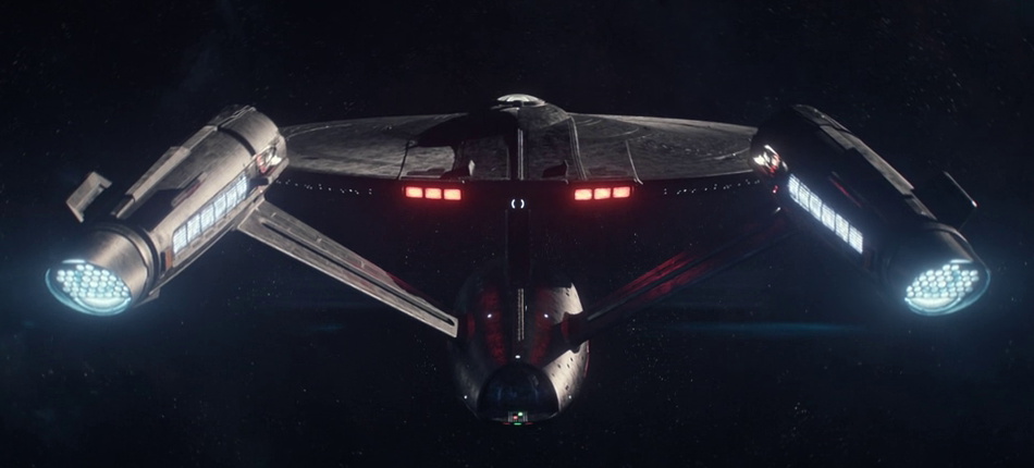 Still frame from Star Trek SNW 4x06 showing the USS Enterprise (cropped)