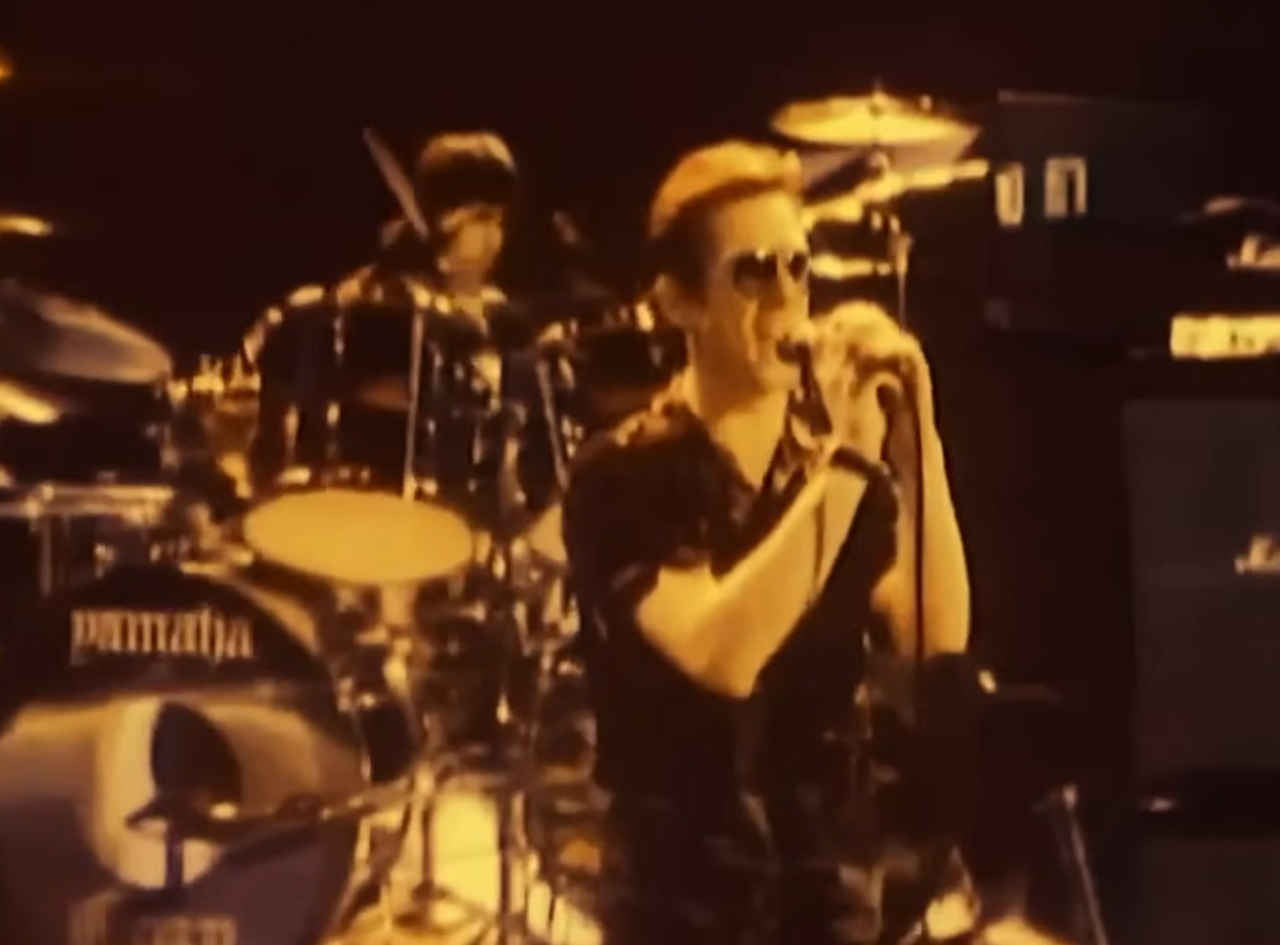 Still frame from the music video "Since You've Been Gone" by Rainbow/Ritchie Blackmore's Rainbow