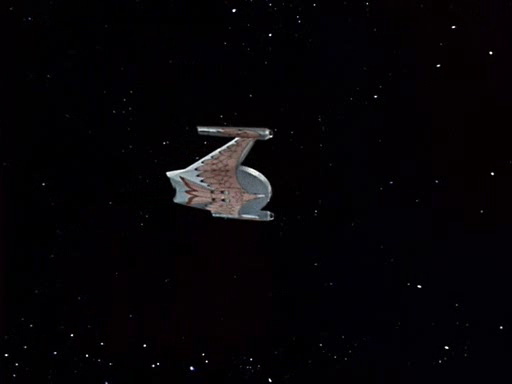 Still frame from Star Trek TOS 1x09 showing the Bird of Prey
