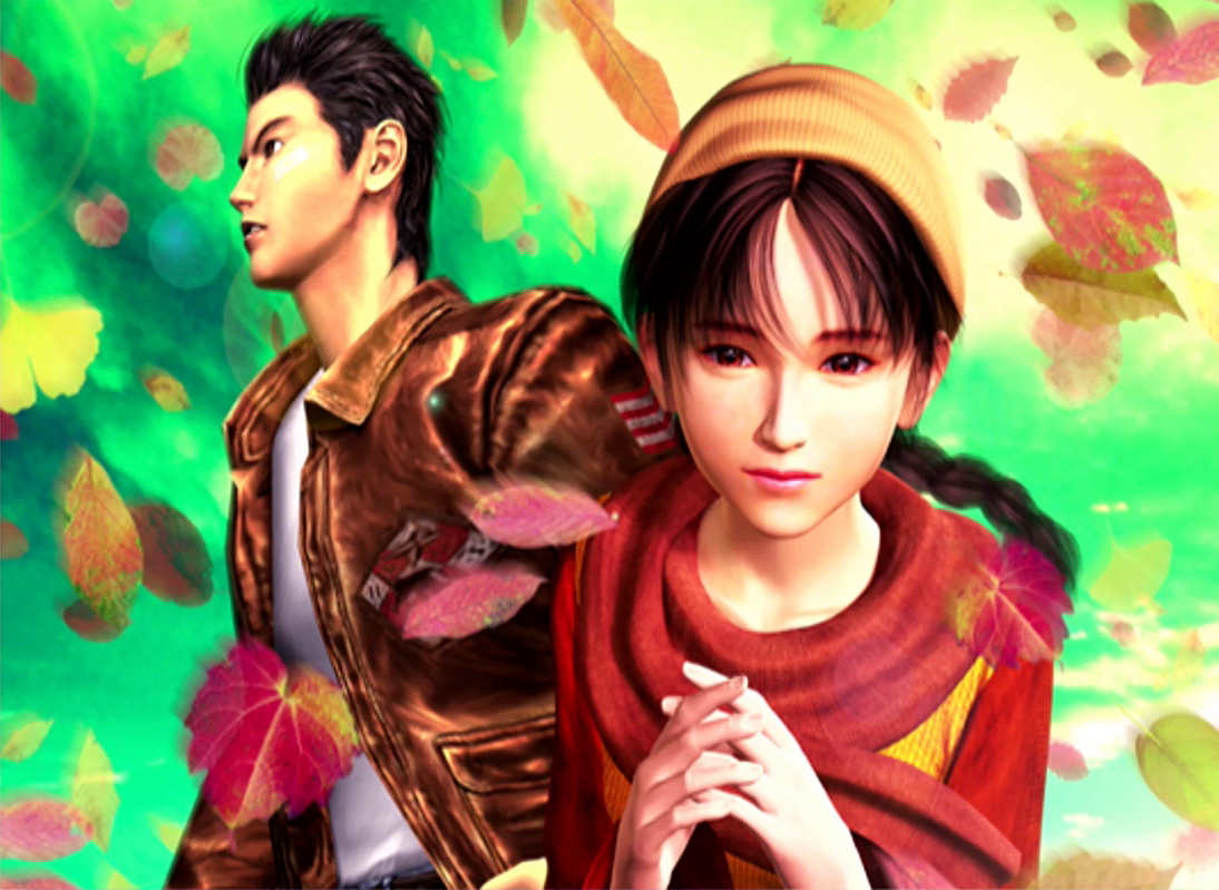 Screenshot of Shenmue II showing Ryo and Shenhua