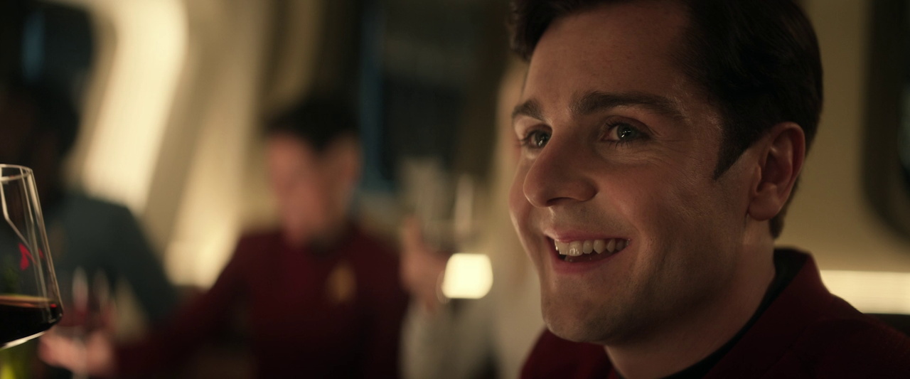 Still frame from Star Trek SNW 4x10 showing Scotty