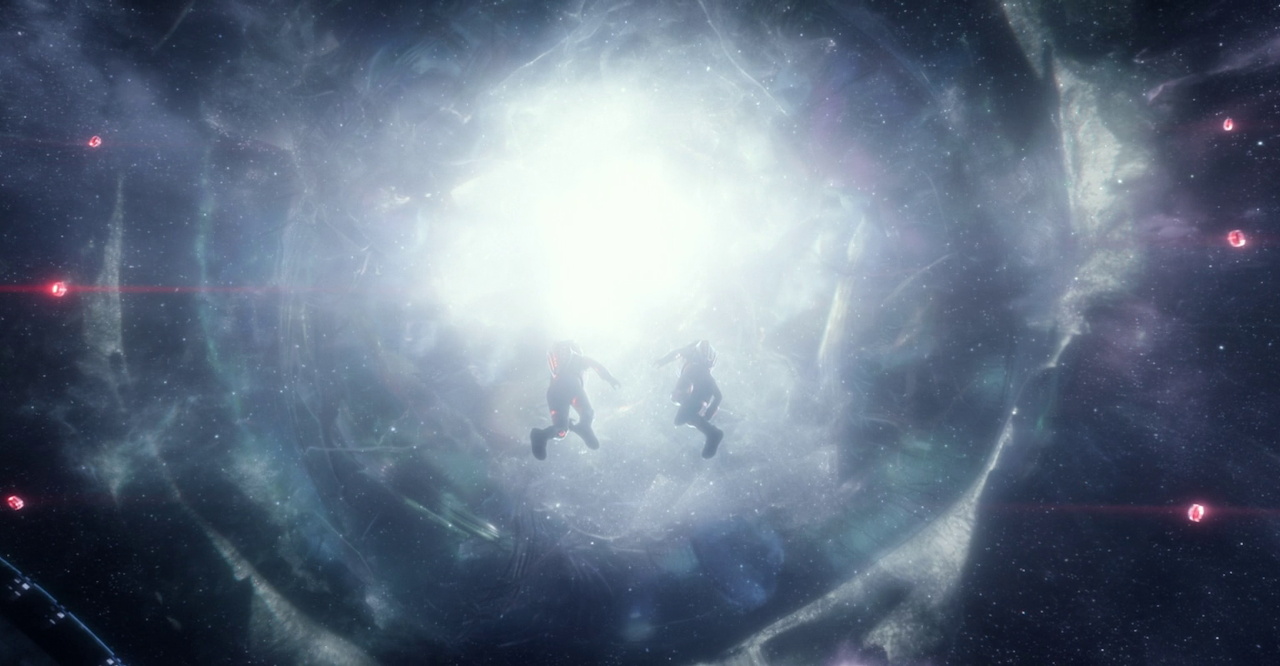 Still frame from Star Trek SNW 4x10 showing the "space baby"