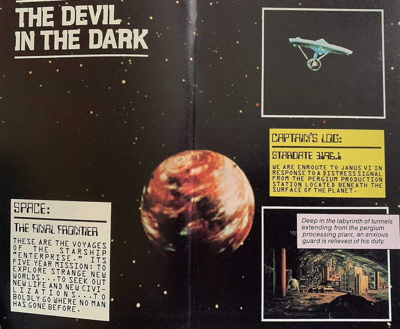 Example page from Star Trek The Devil in the Dark Fotonovel adaptation