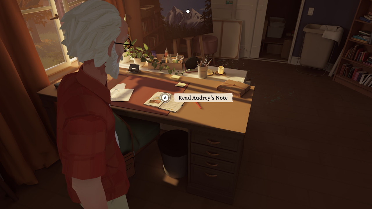 Screenshot from Forever Ago showing the note in the epilogue