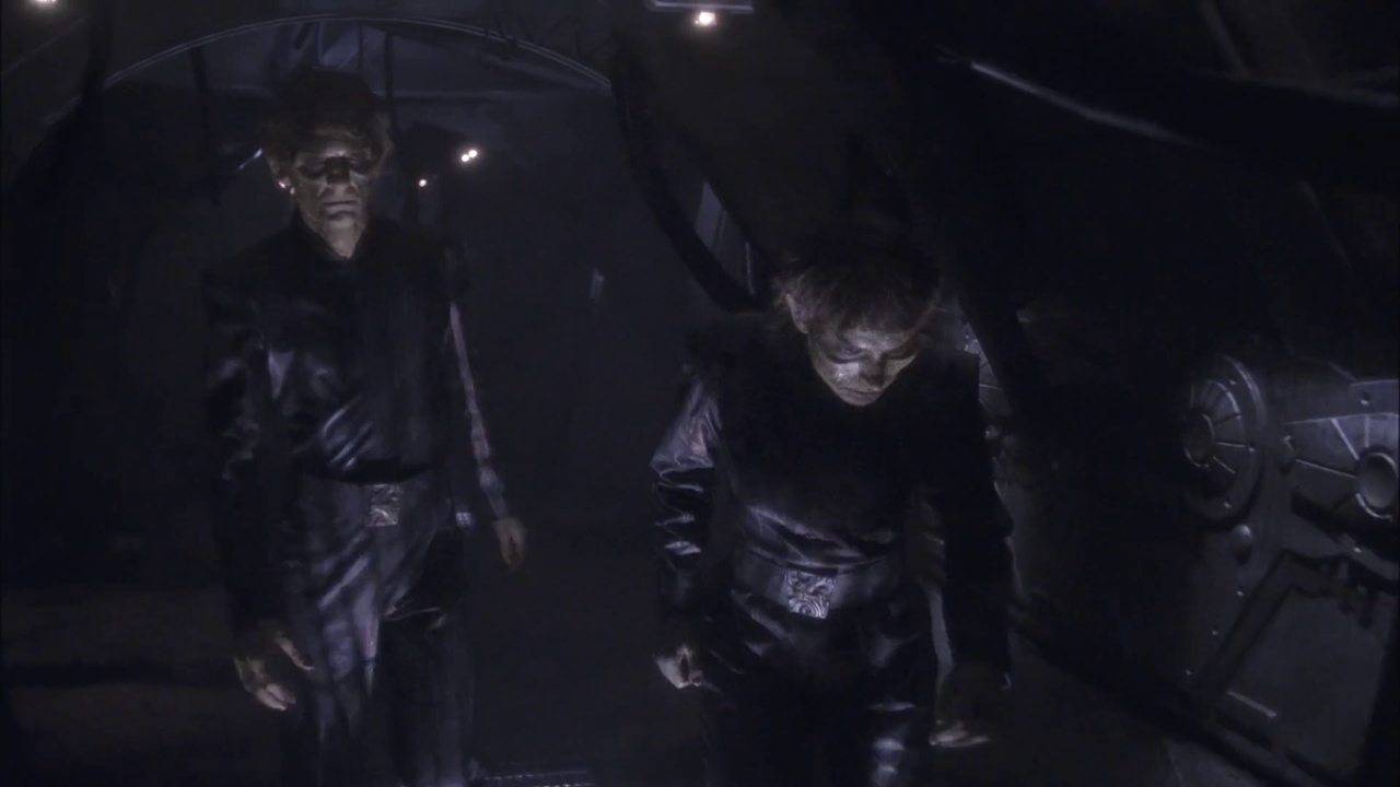 Still frame from Star Trek ENT 3x05 showing Vulcan 'zombies'