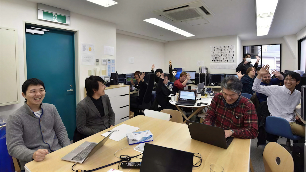 Photo of the Shenmue III dev team/YSNet